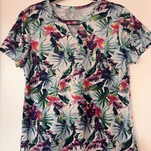Reel Legends Floral Print Women's short sleeve Top